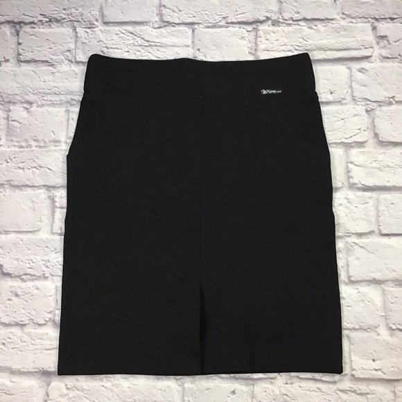 L&M Jeans Leggings Collection Jr Size Large Black Mini Skirt - Picture 2 of 7